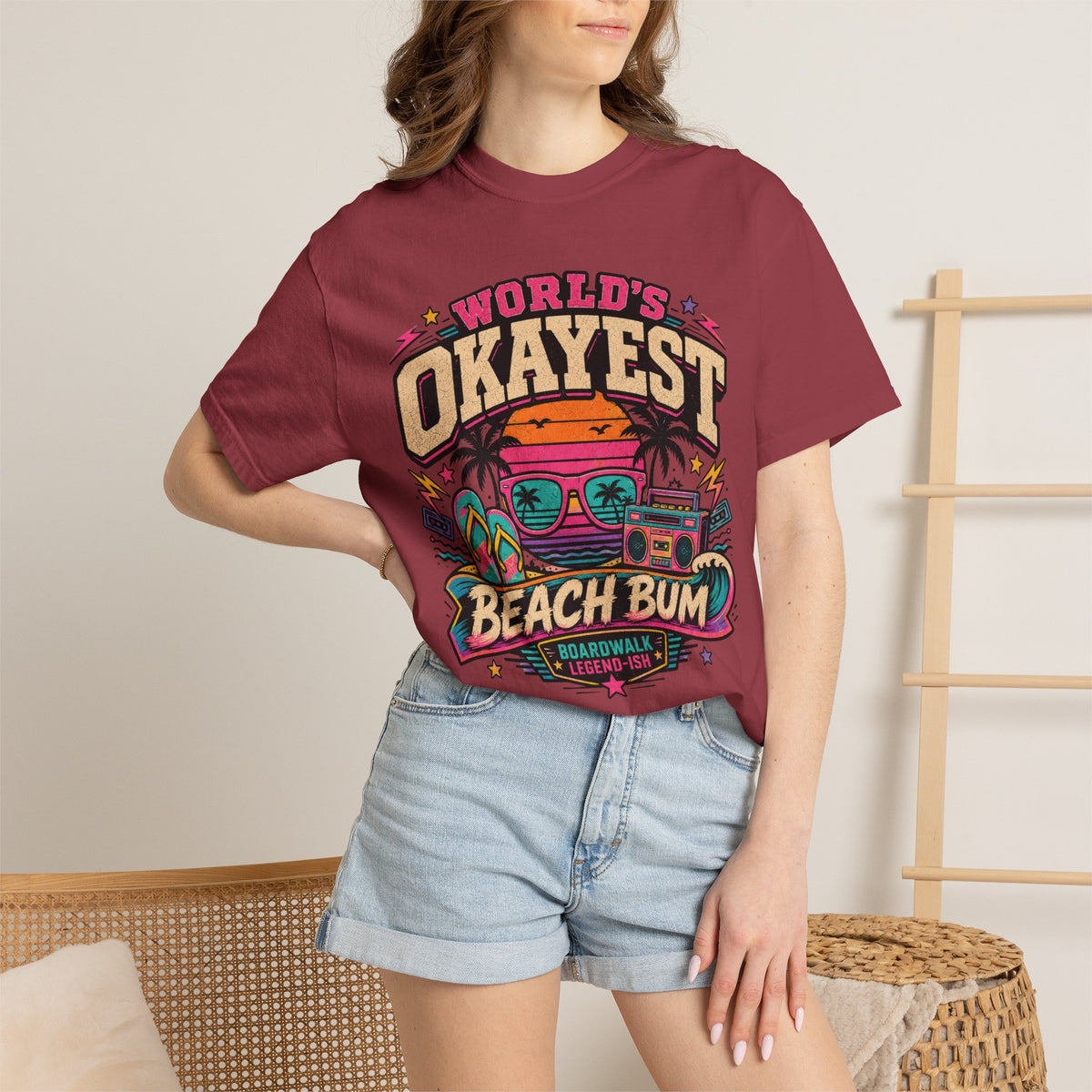 Worlds Okayest Beach Bum 80's