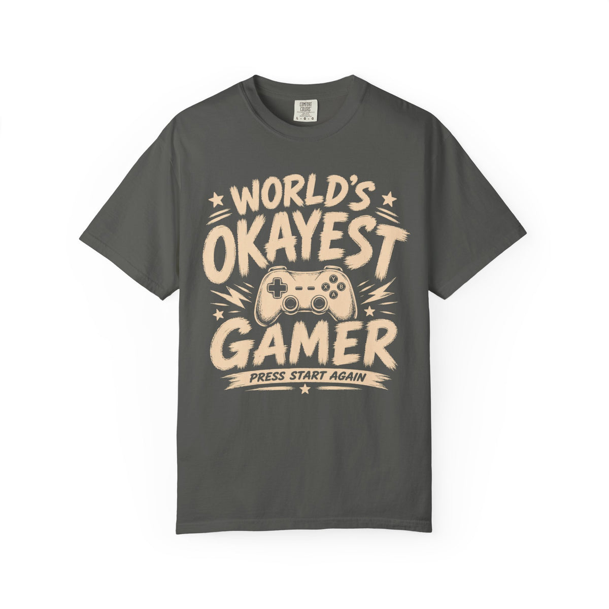 Worlds Okayest Gamer Text