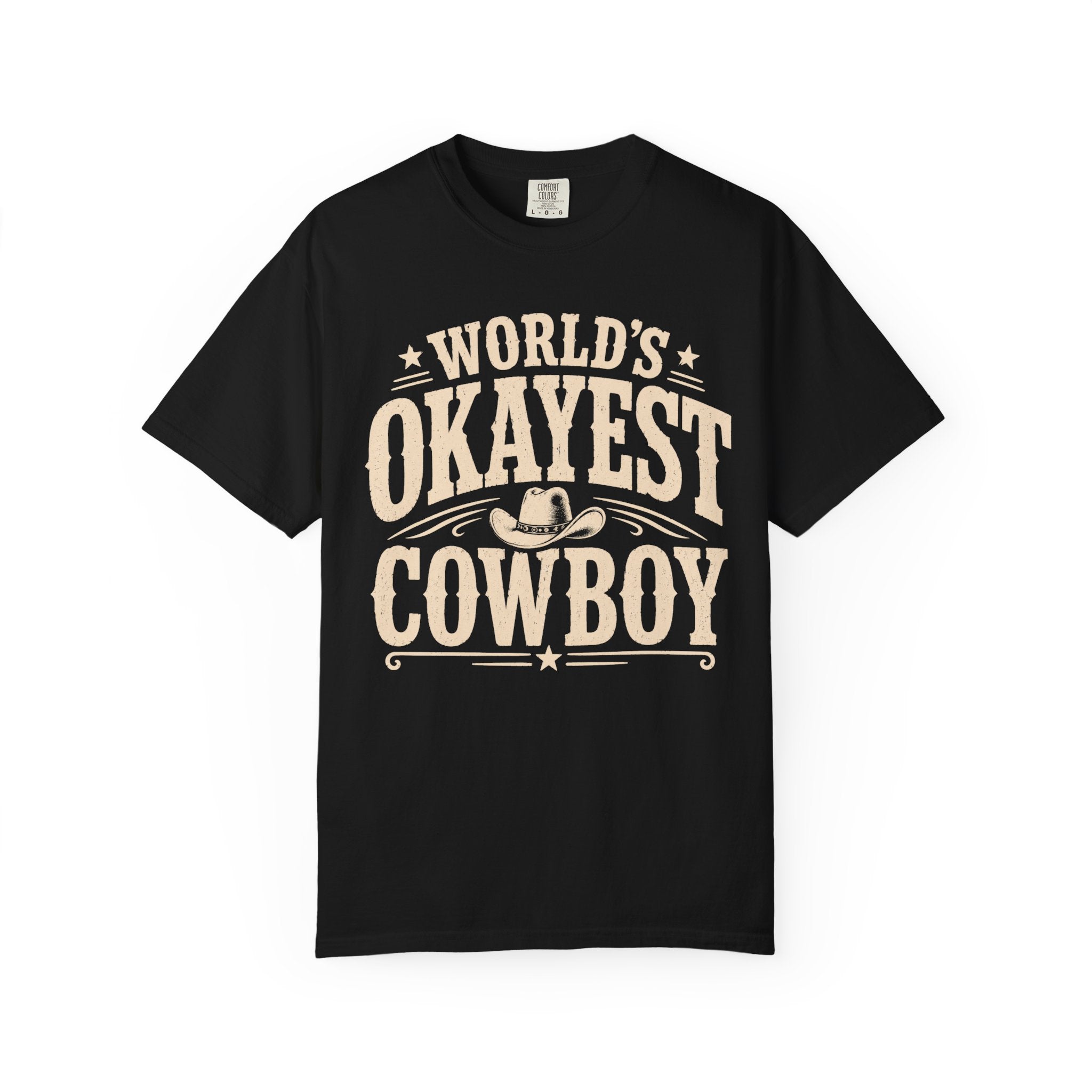 Worlds Okayest Cowboy Text