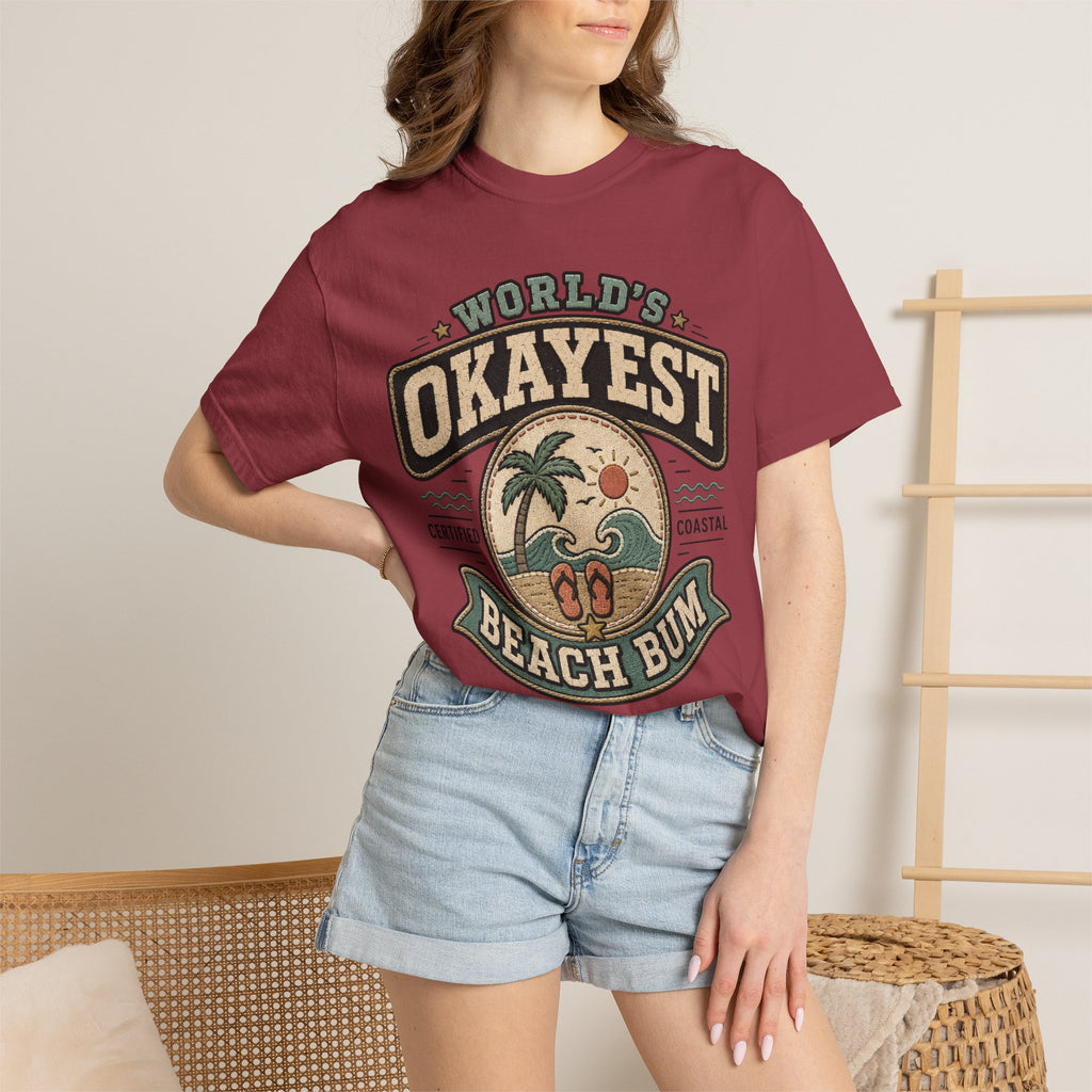 Worlds Okayest Beach Bum Patch