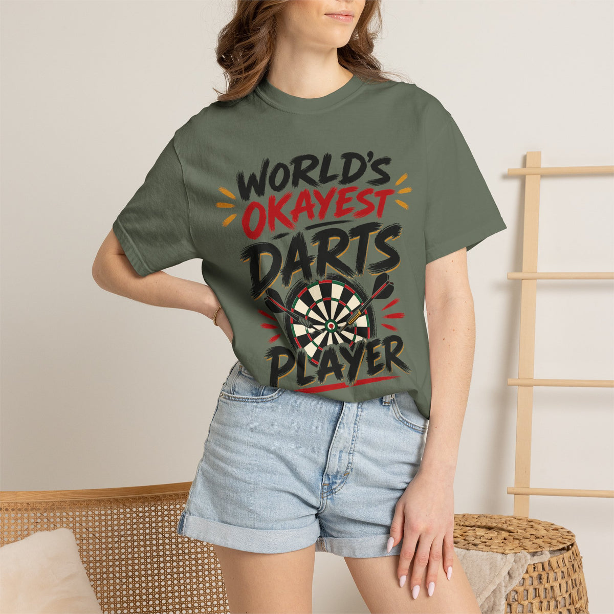 Worlds Okayest Darts Player Text
