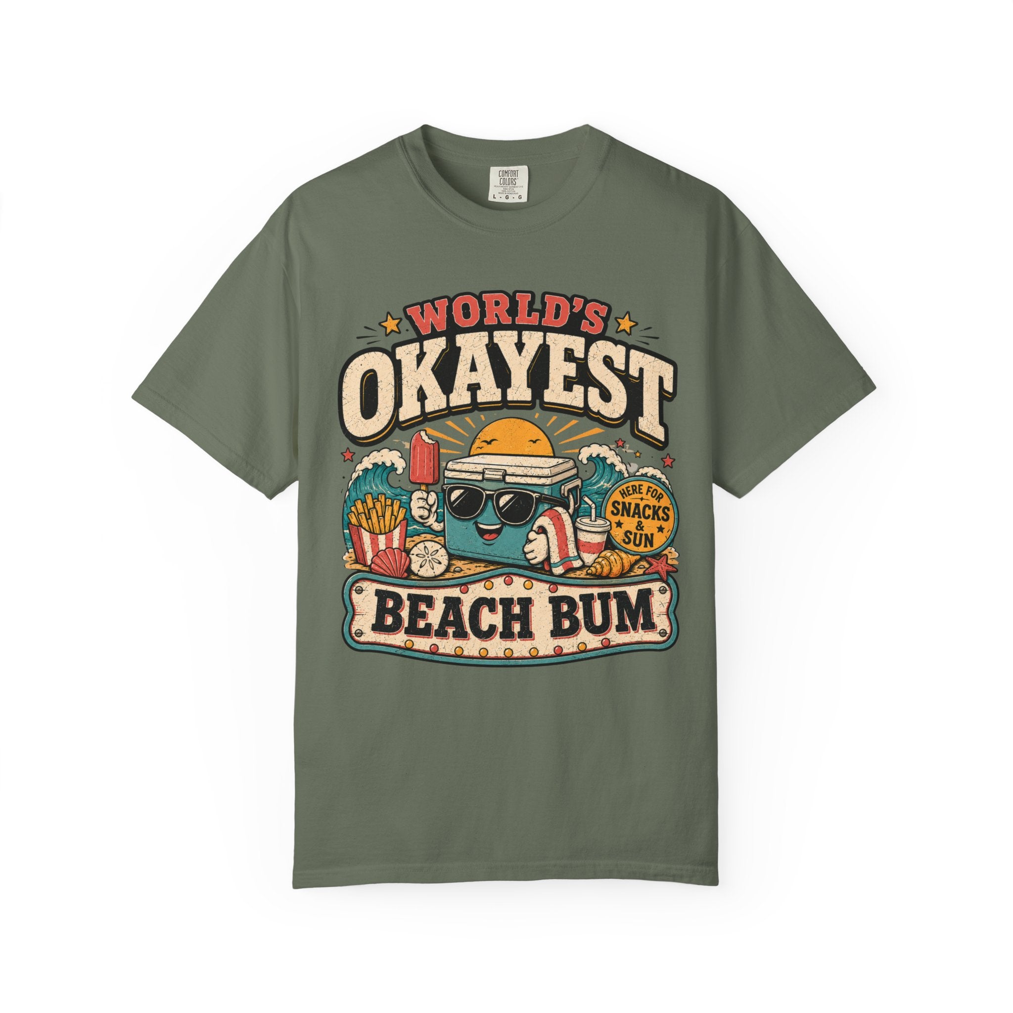 Worlds Okayest Beach Bum Cooler