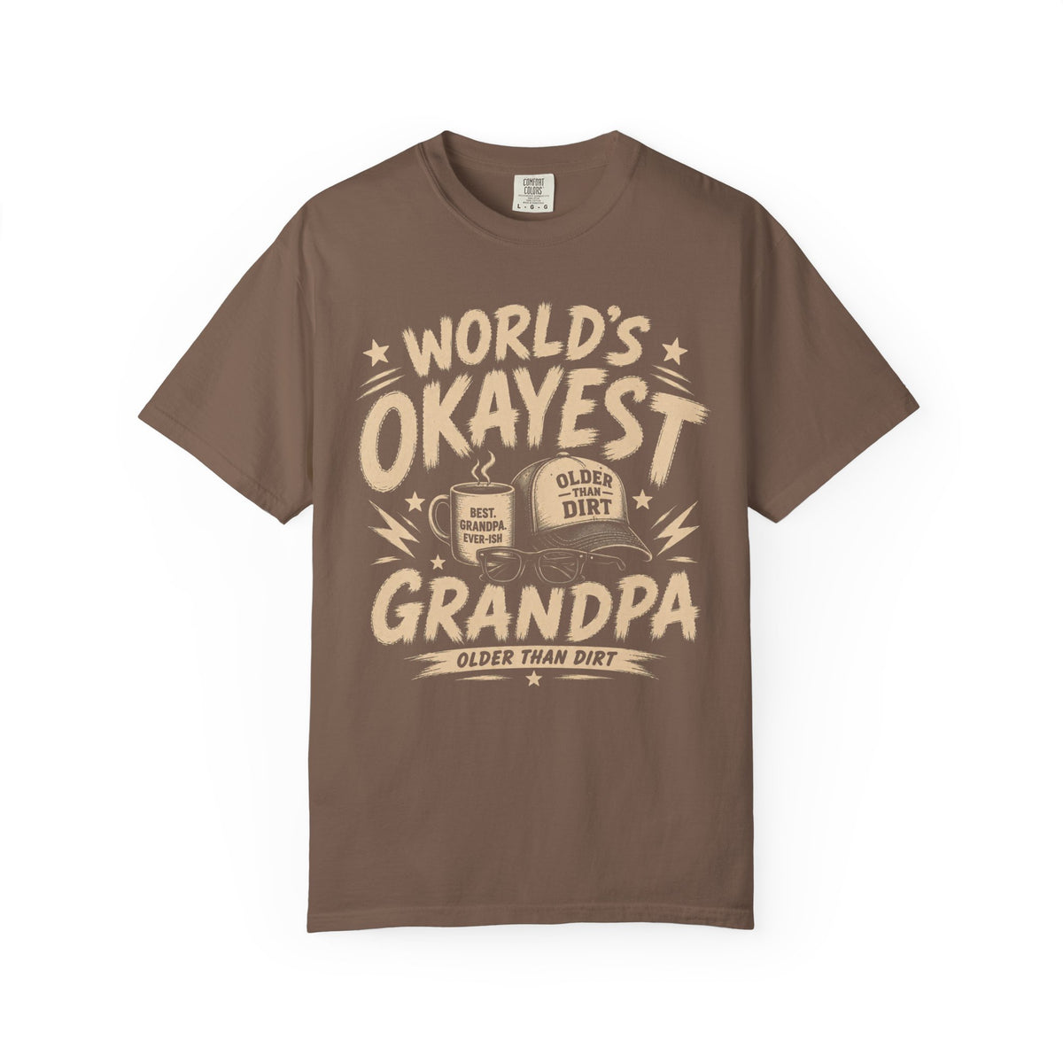 Worlds Okayest Grandpa Text