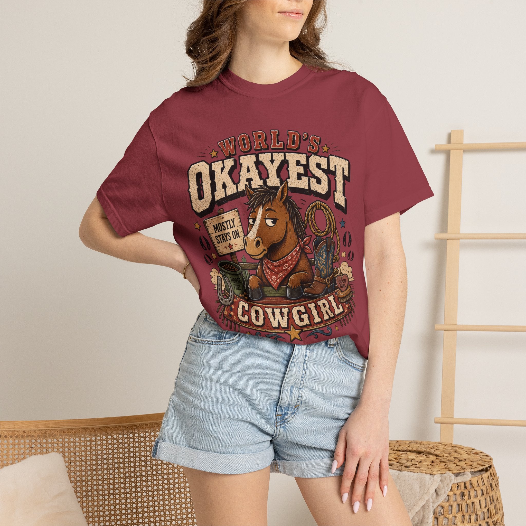 Worlds Okayest Cowgirl Horse