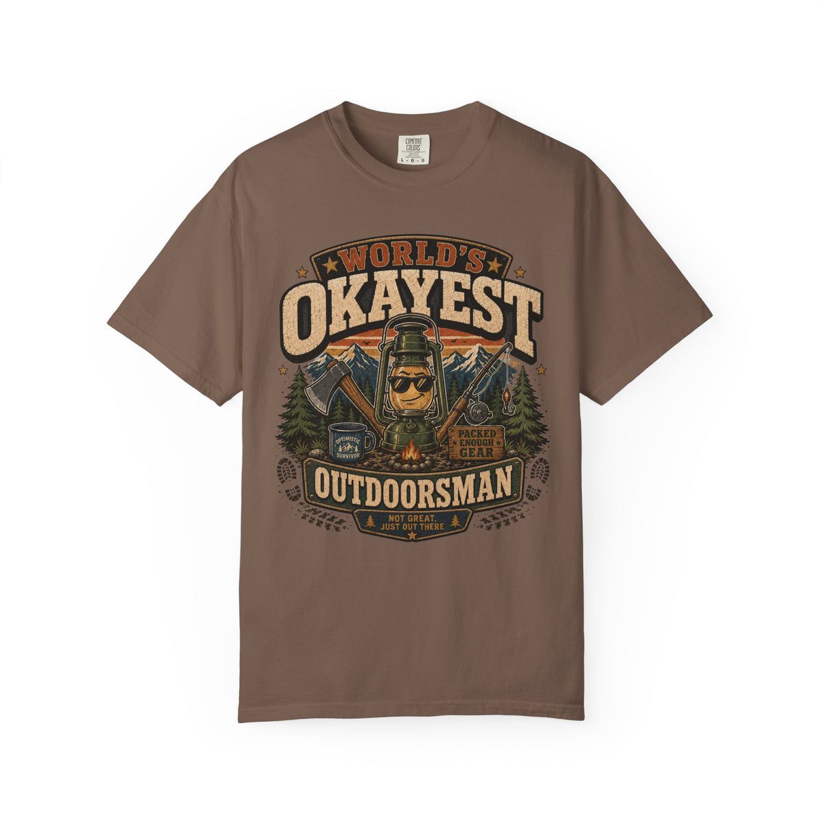 Worlds Okayest Outdoorsman Lantern