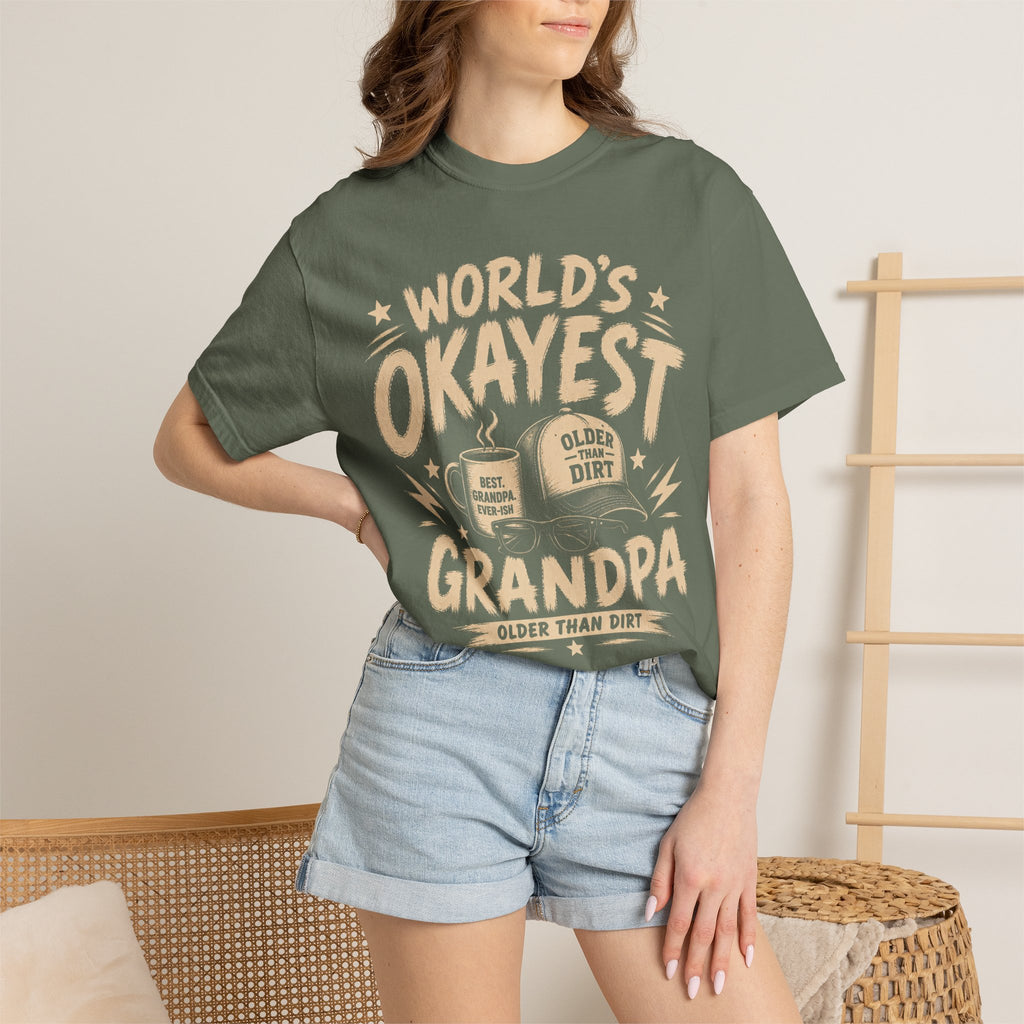 Worlds Okayest Grandpa Text