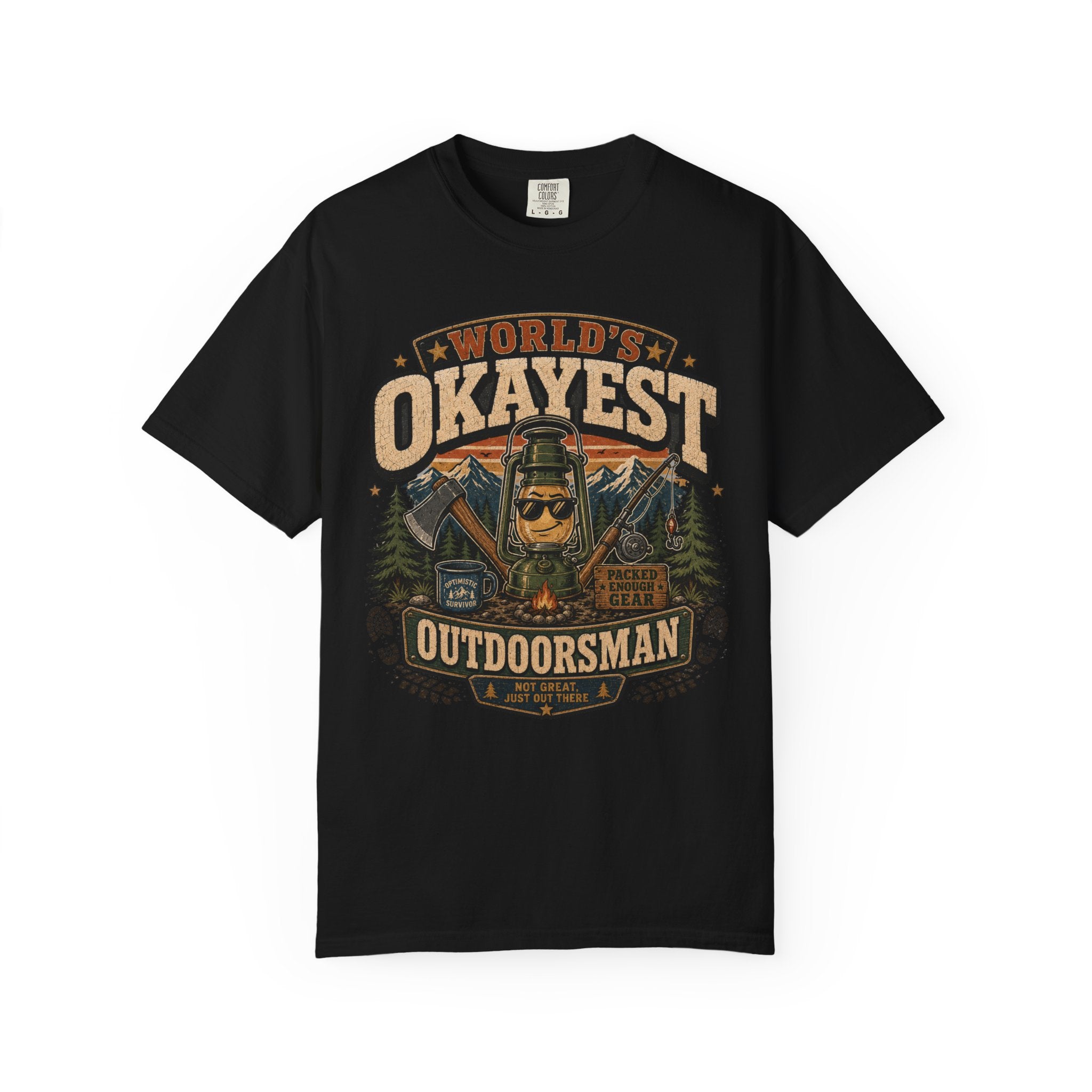 Worlds Okayest Outdoorsman Lantern