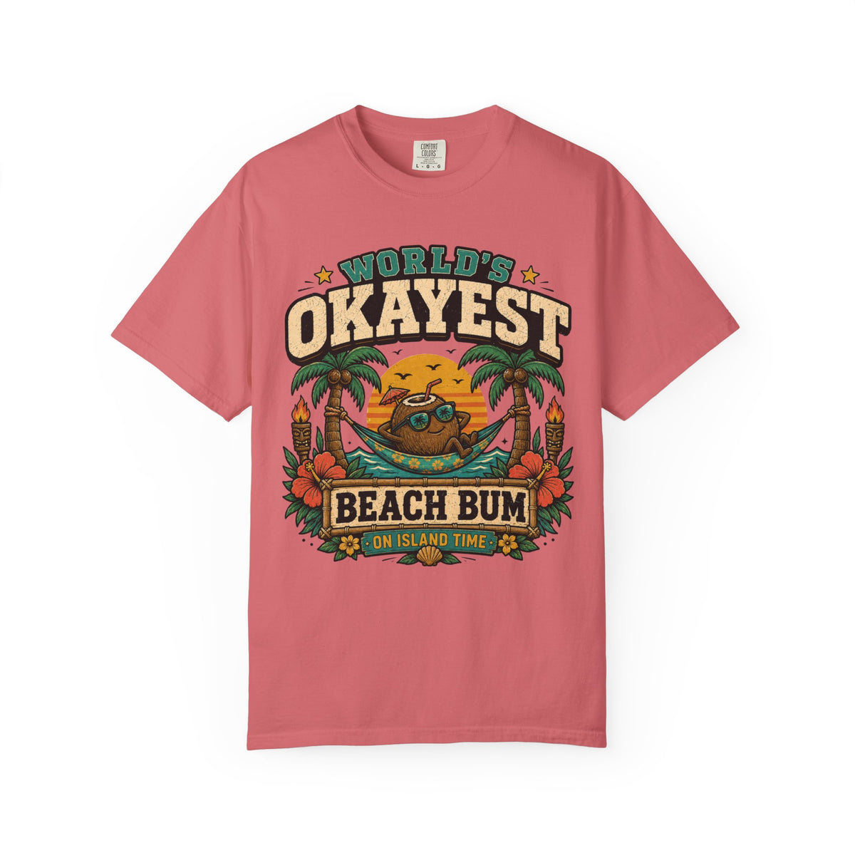 Worlds Okayest Beach Bum Coconut