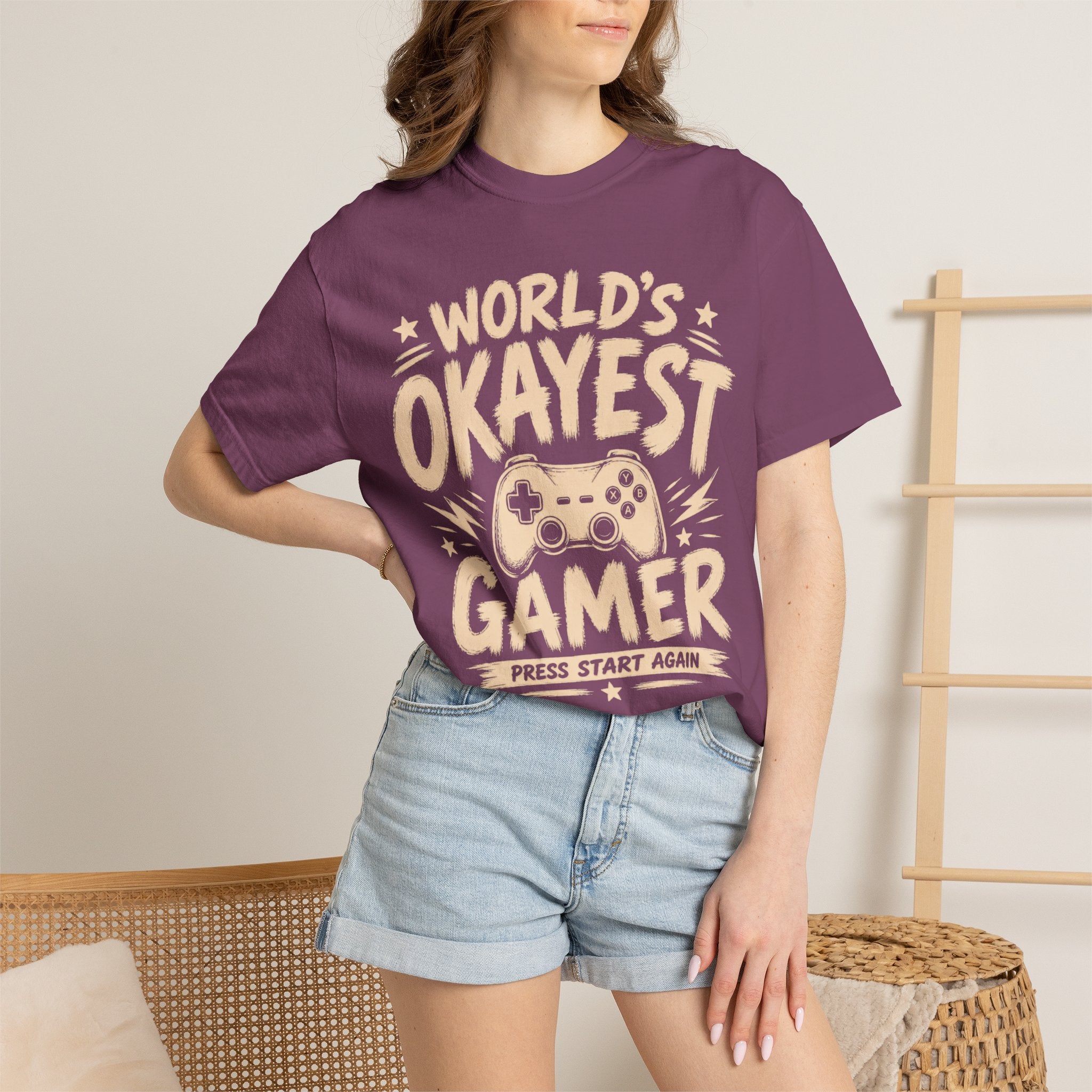 Worlds Okayest Gamer Text