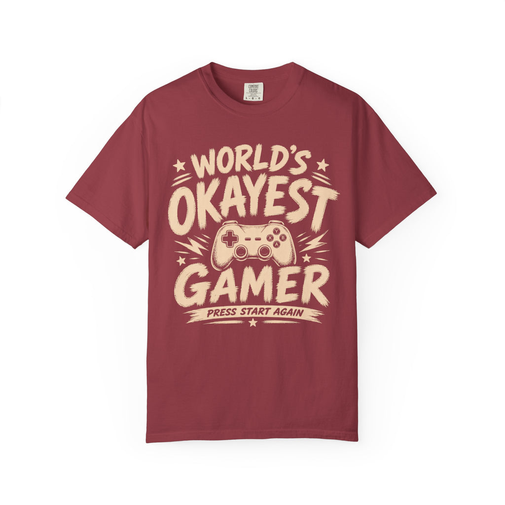 Worlds Okayest Gamer Text