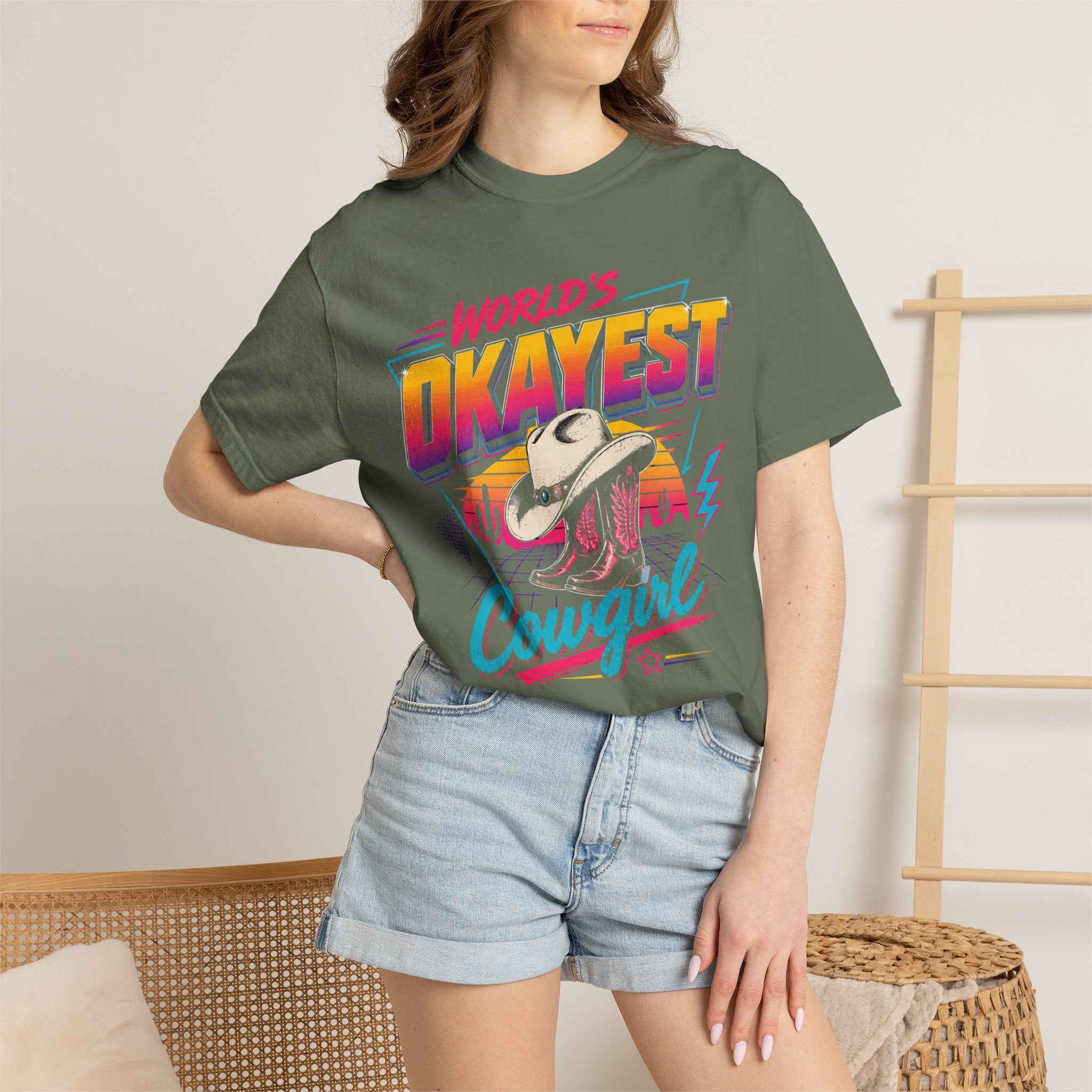Worlds Okayest Cowgirl 80's