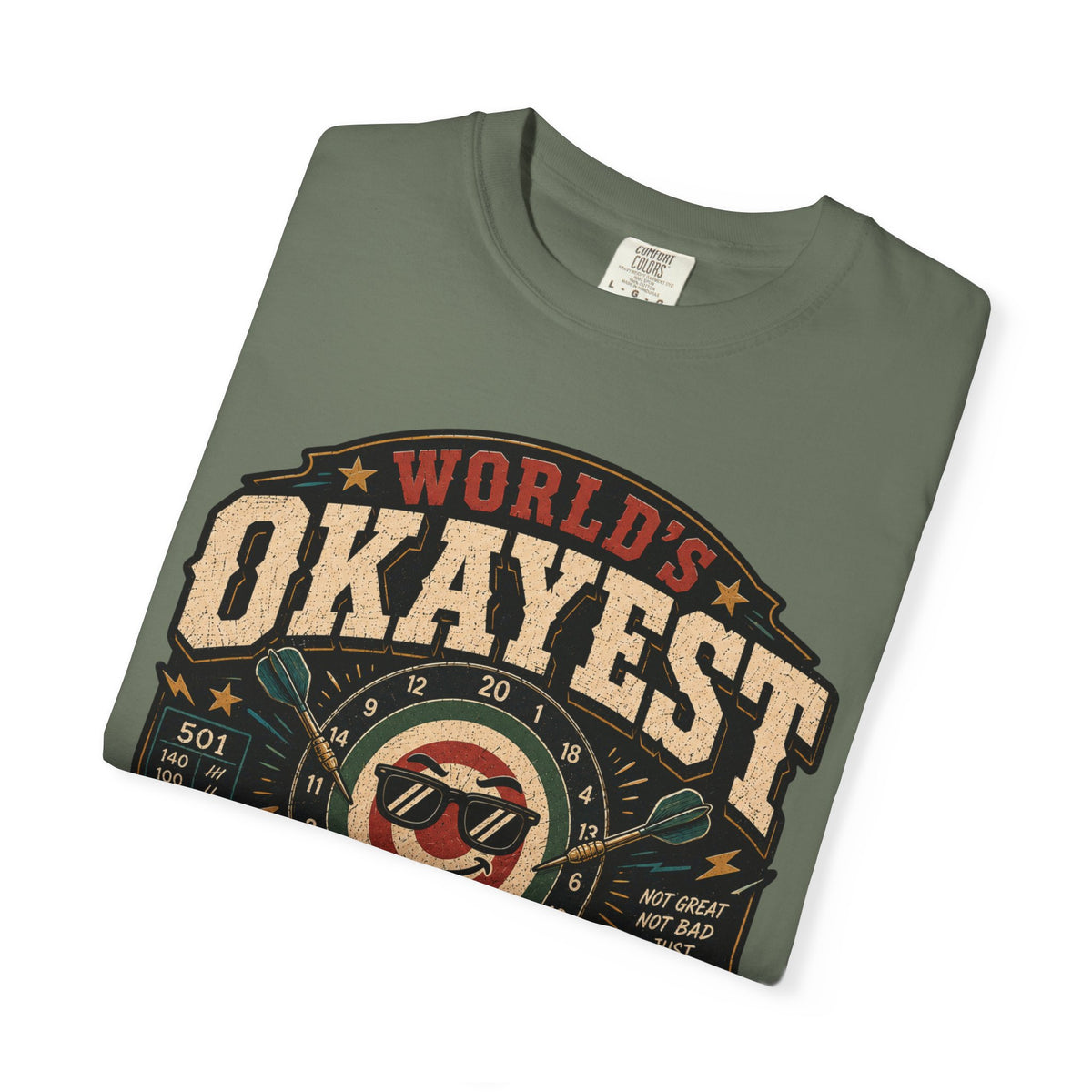 Worlds Okayest Darts Player Red-Green