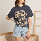 Worlds Okayest Grandpa Text