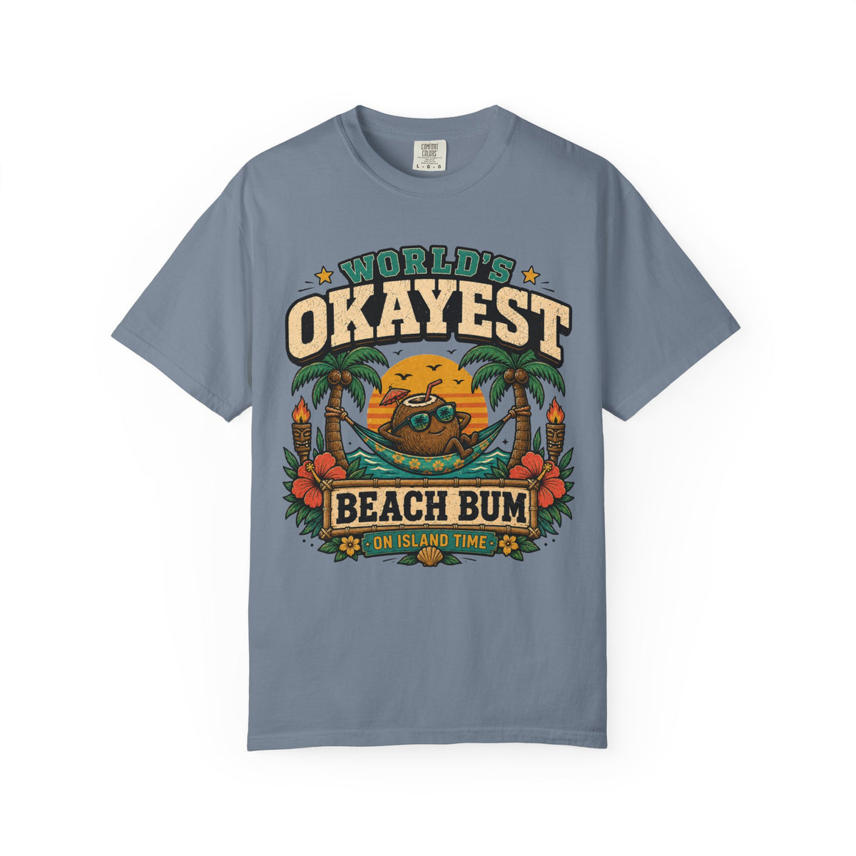 Worlds Okayest Beach Bum Coconut