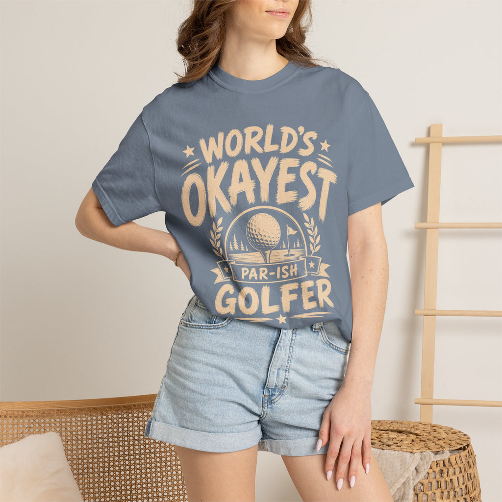 Worlds Okayest Golfer Text
