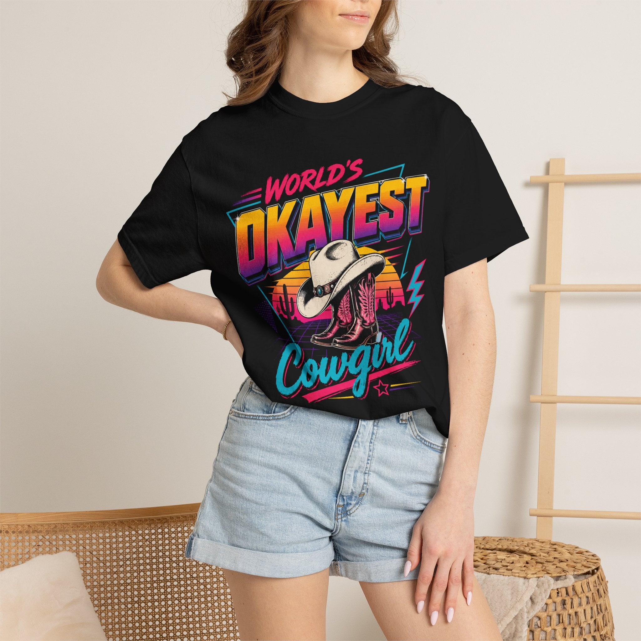 Worlds Okayest Cowgirl 80's