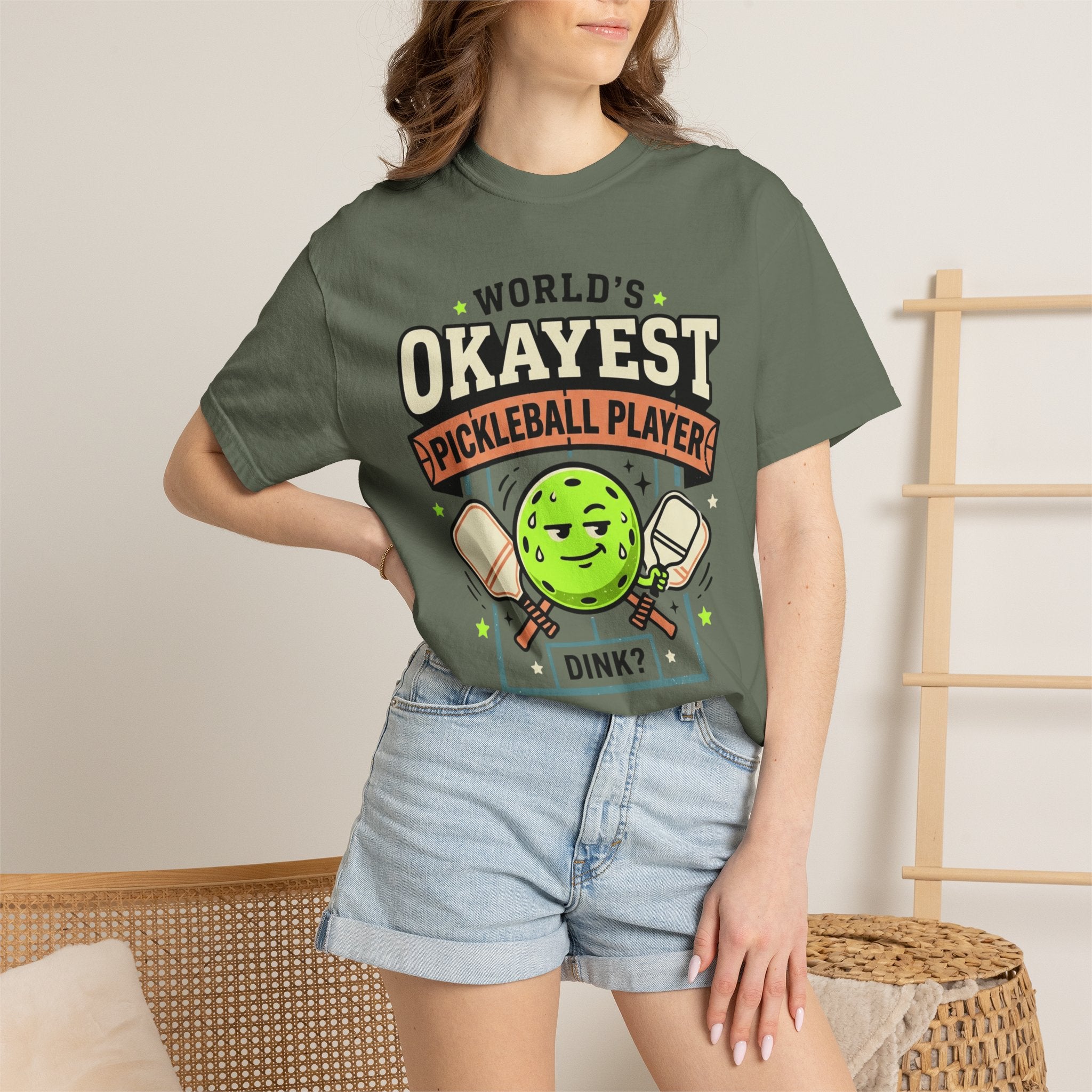 Worlds Okayest Pickleball Player Green