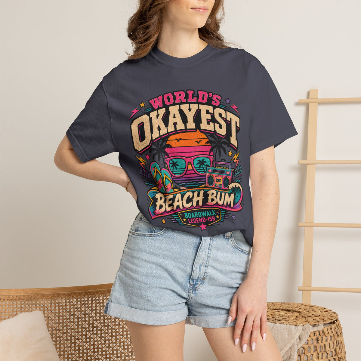 Worlds Okayest Beach Bum 80's