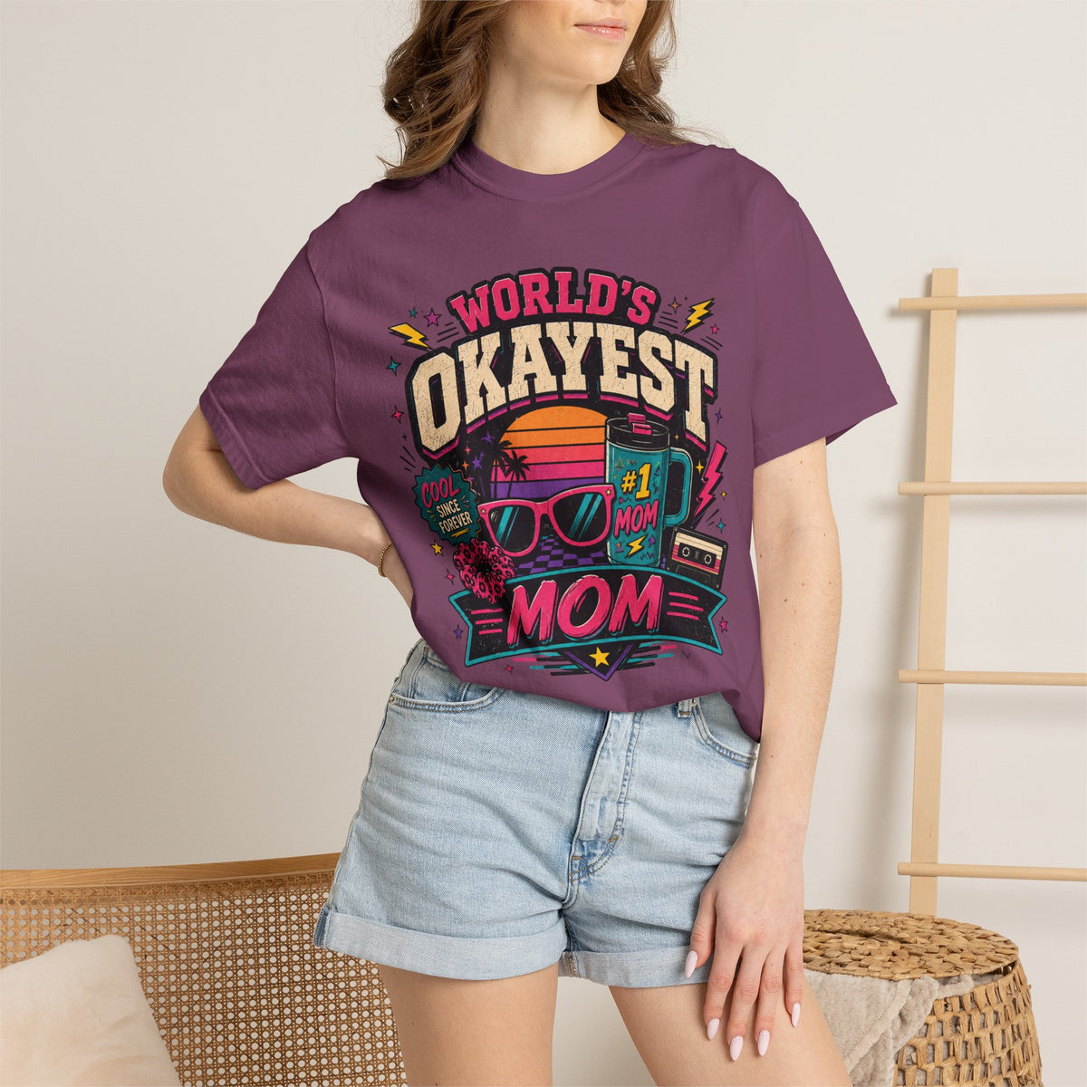 Worlds Okayest Mom 80's