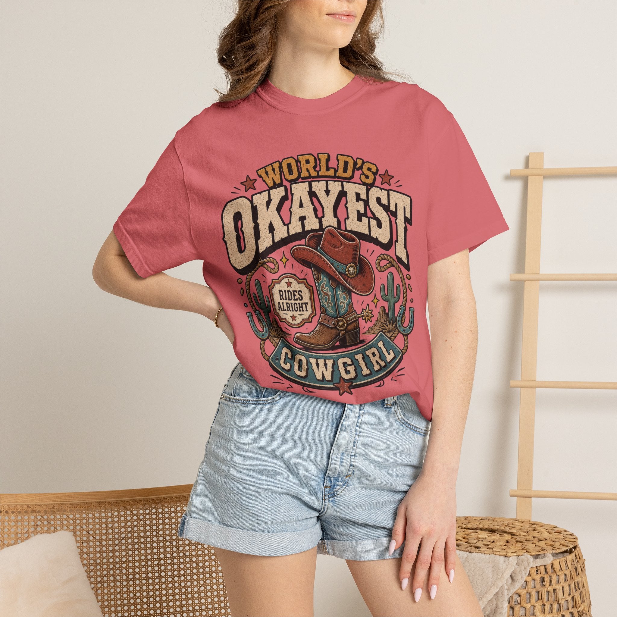Worlds Okayest Cowgirl Boot