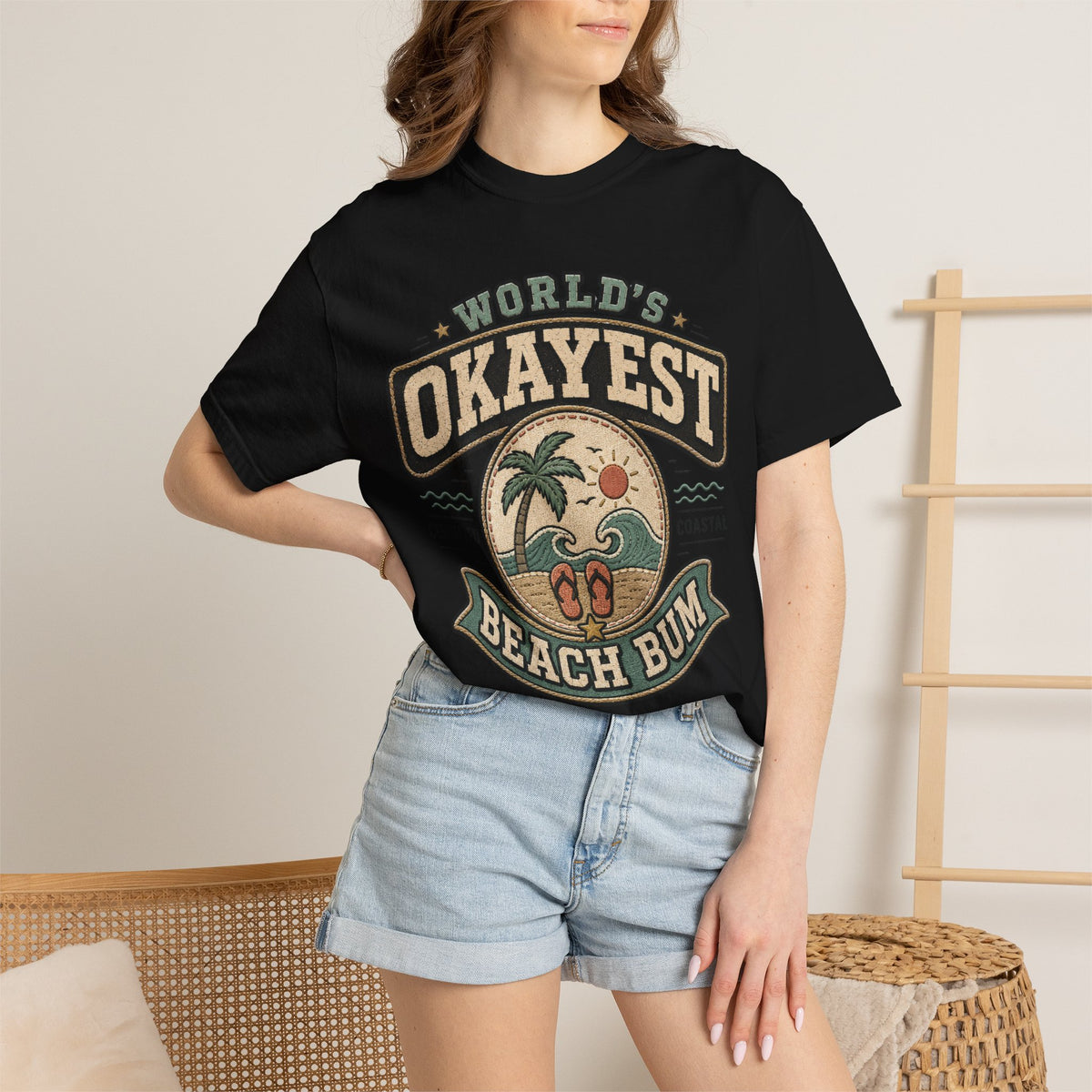 Worlds Okayest Beach Bum Patch