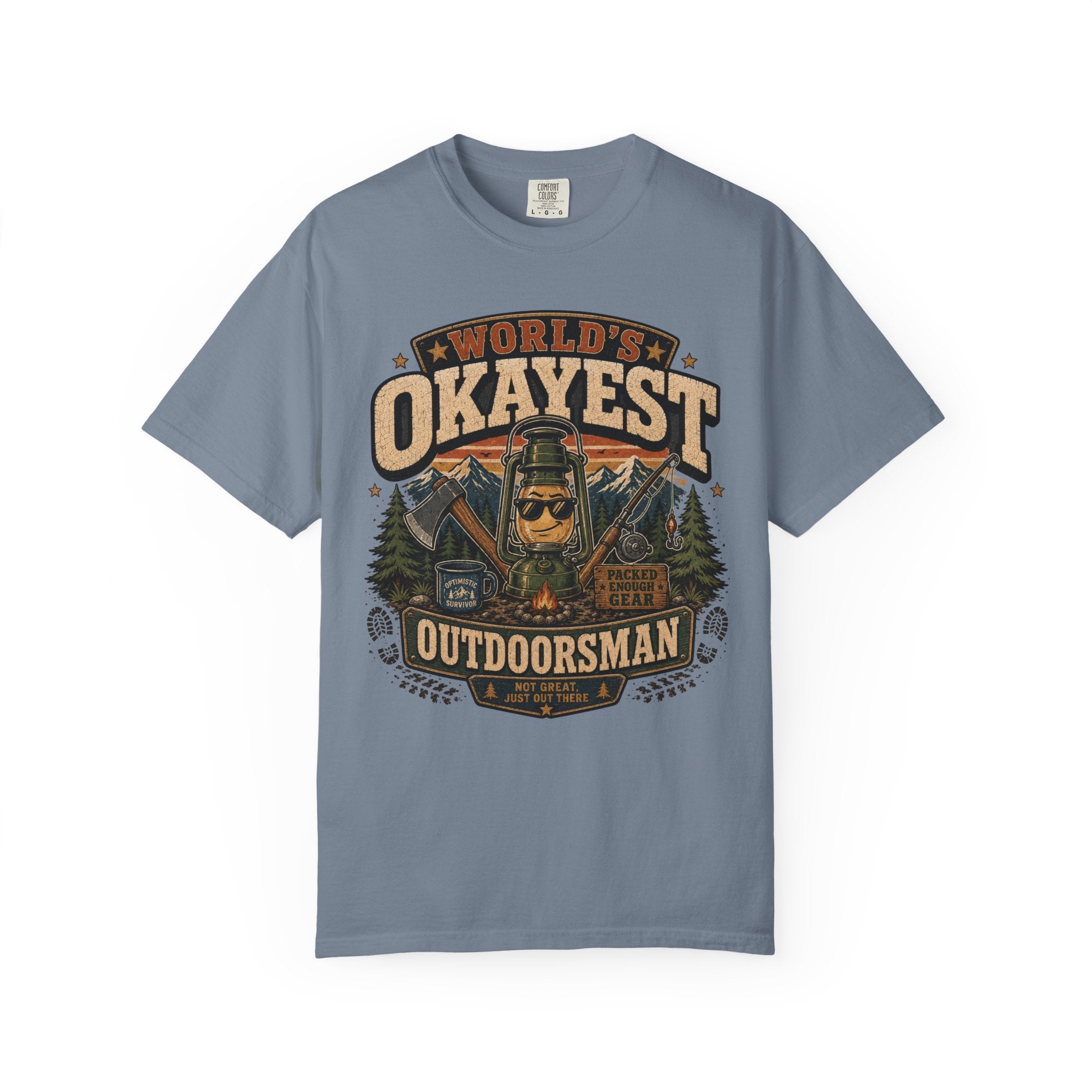 Worlds Okayest Outdoorsman Lantern