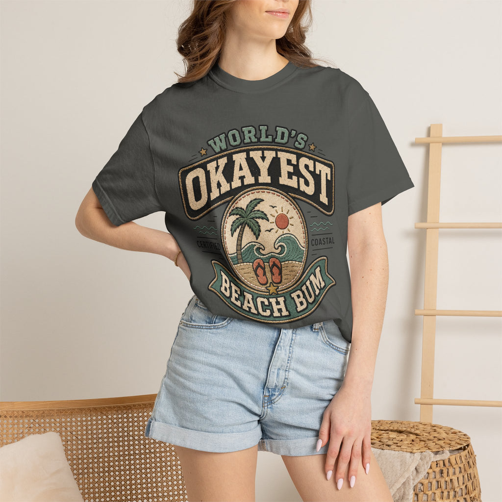 Worlds Okayest Beach Bum Patch