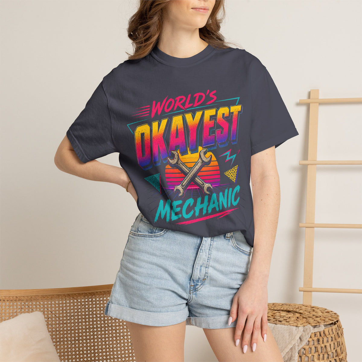 Worlds Okayest Mechanic 80's