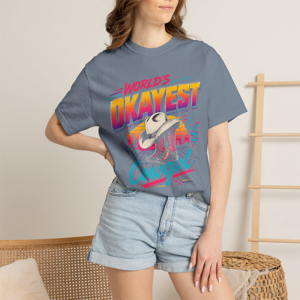 Worlds Okayest Cowgirl 80's