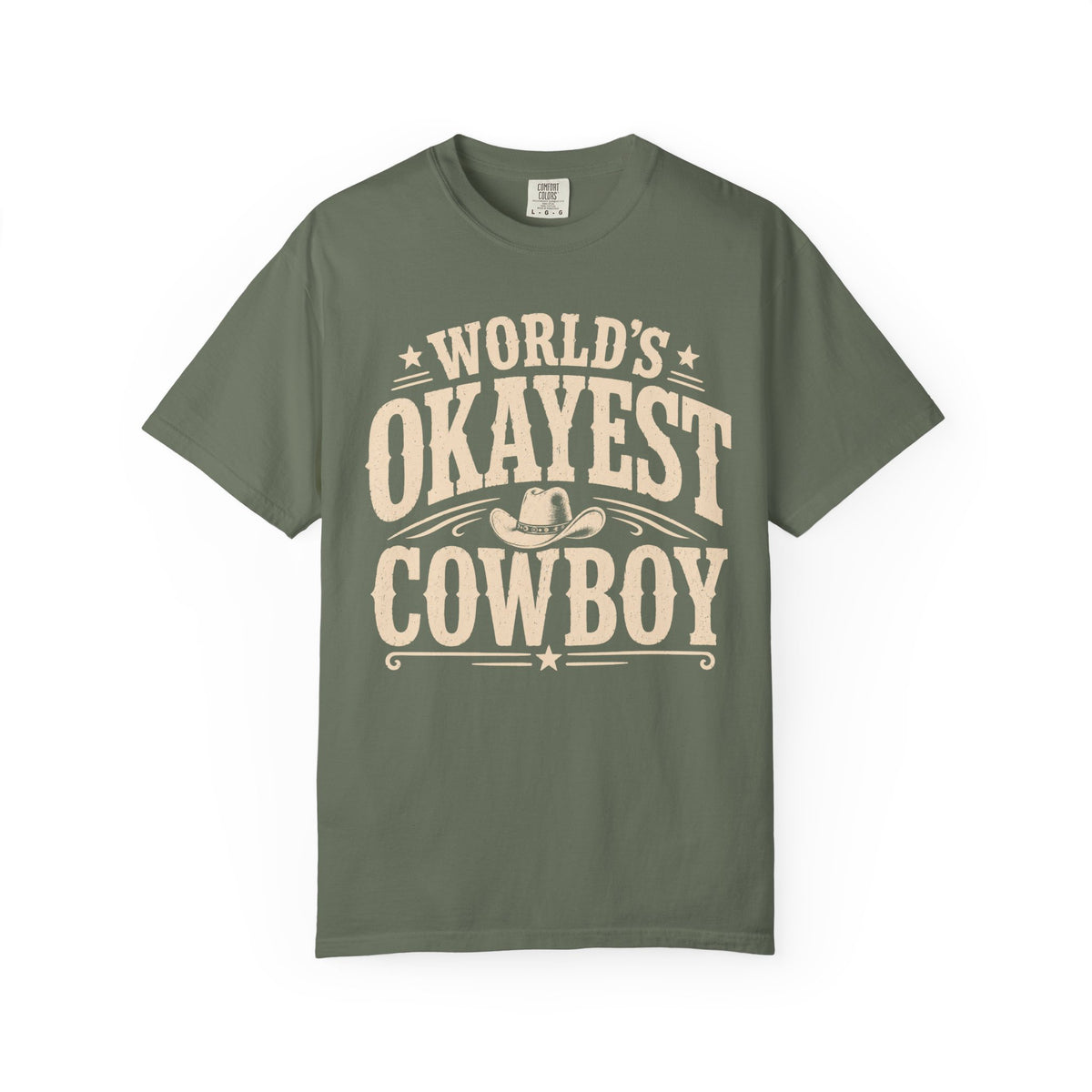Worlds Okayest Cowboy Text