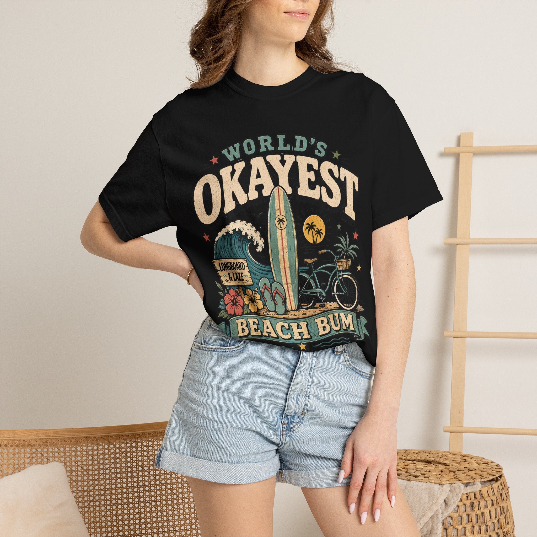 Worlds Okayest Beach Bum Longboard