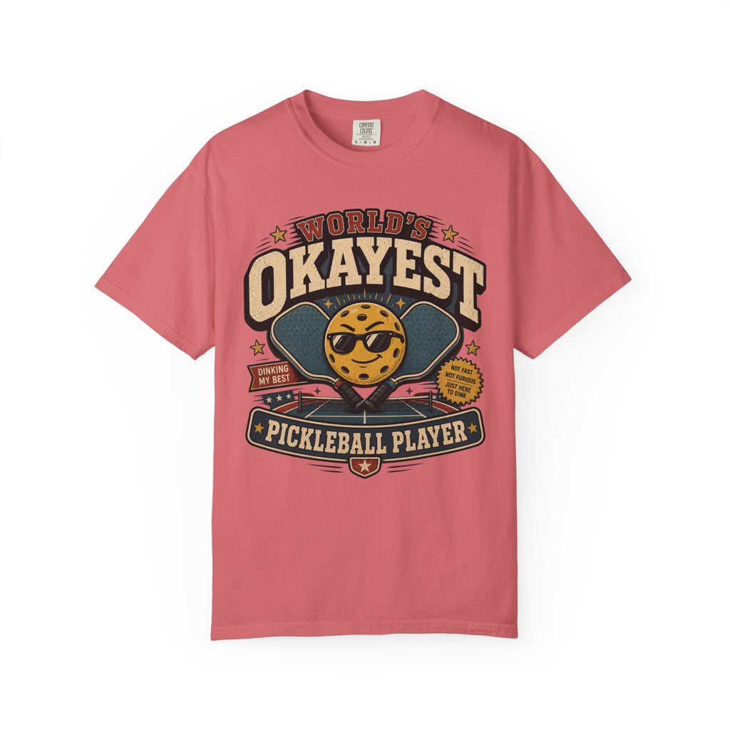 Worlds Okayest Pickleball Player Yellow