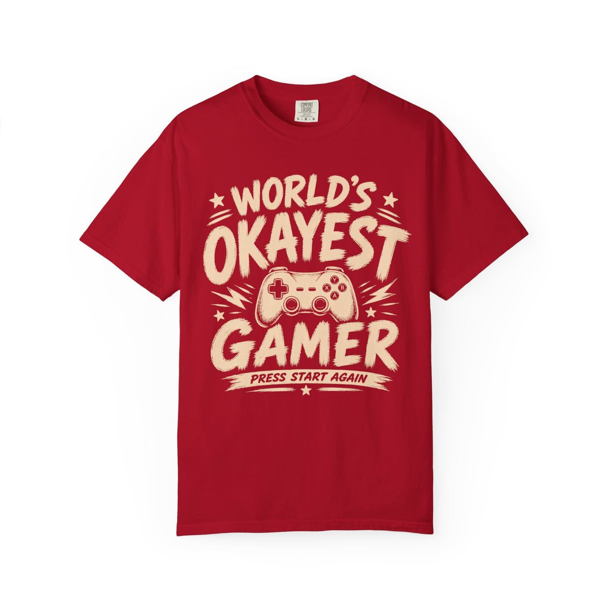 Worlds Okayest Gamer Text