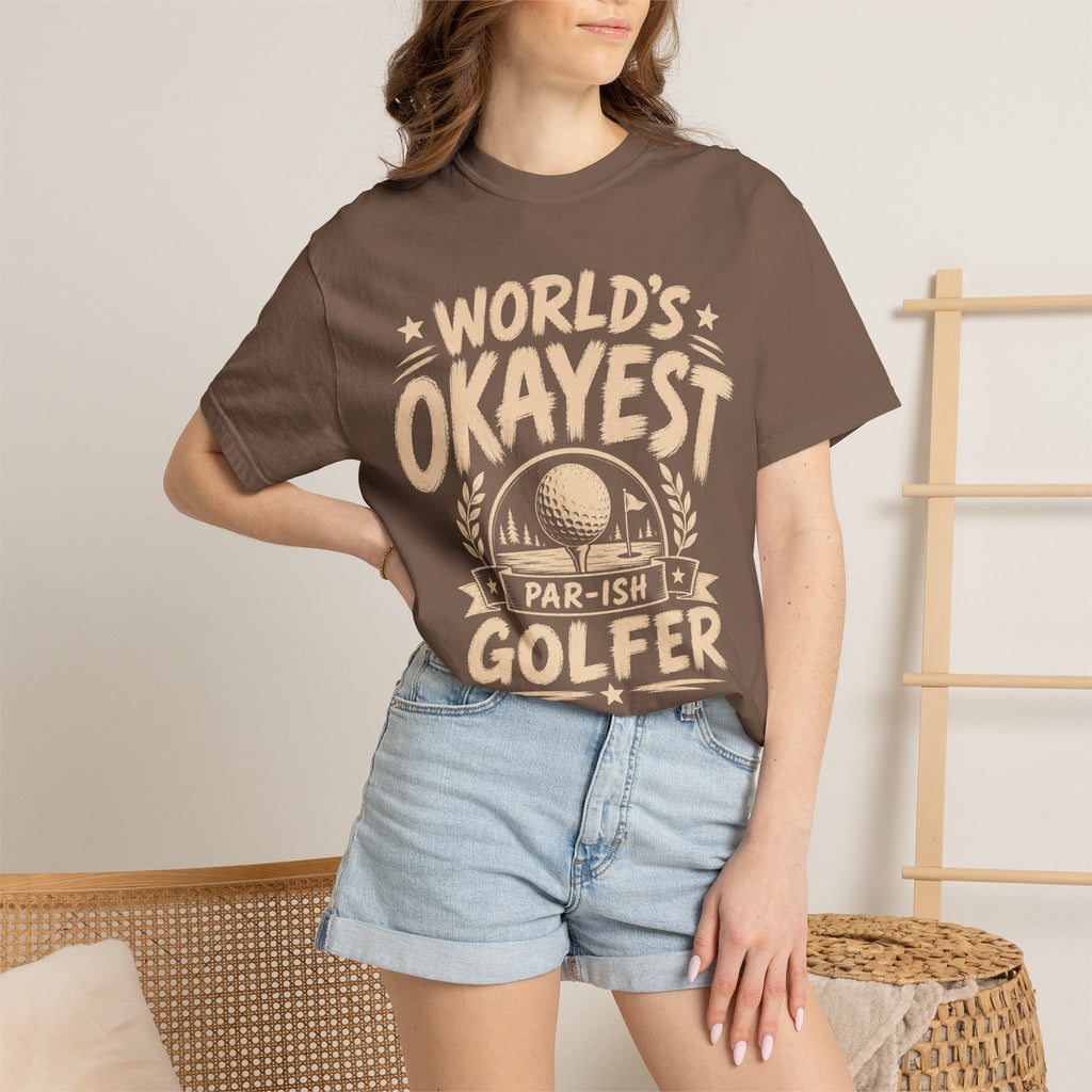 Worlds Okayest Golfer Text
