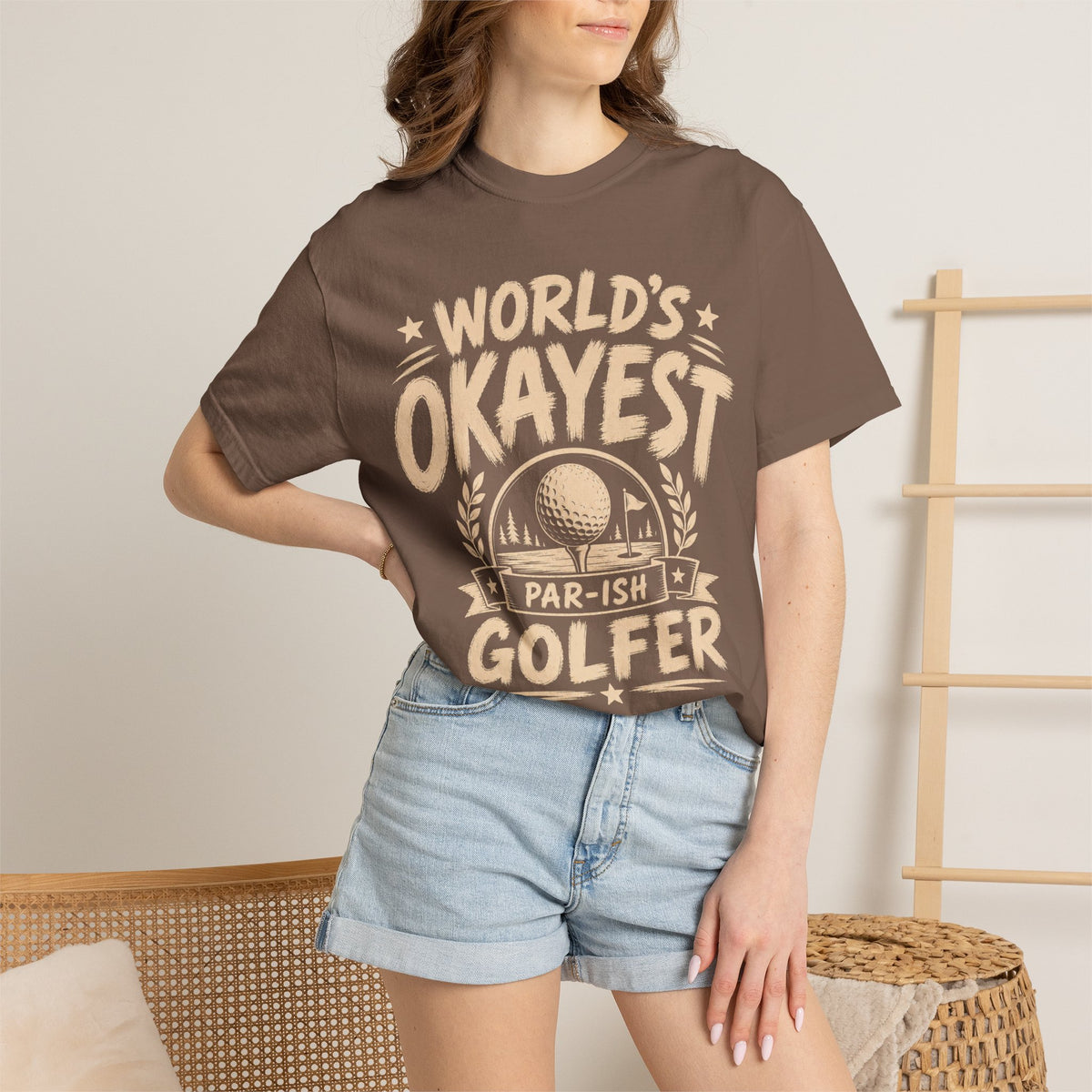 Worlds Okayest Golfer Text