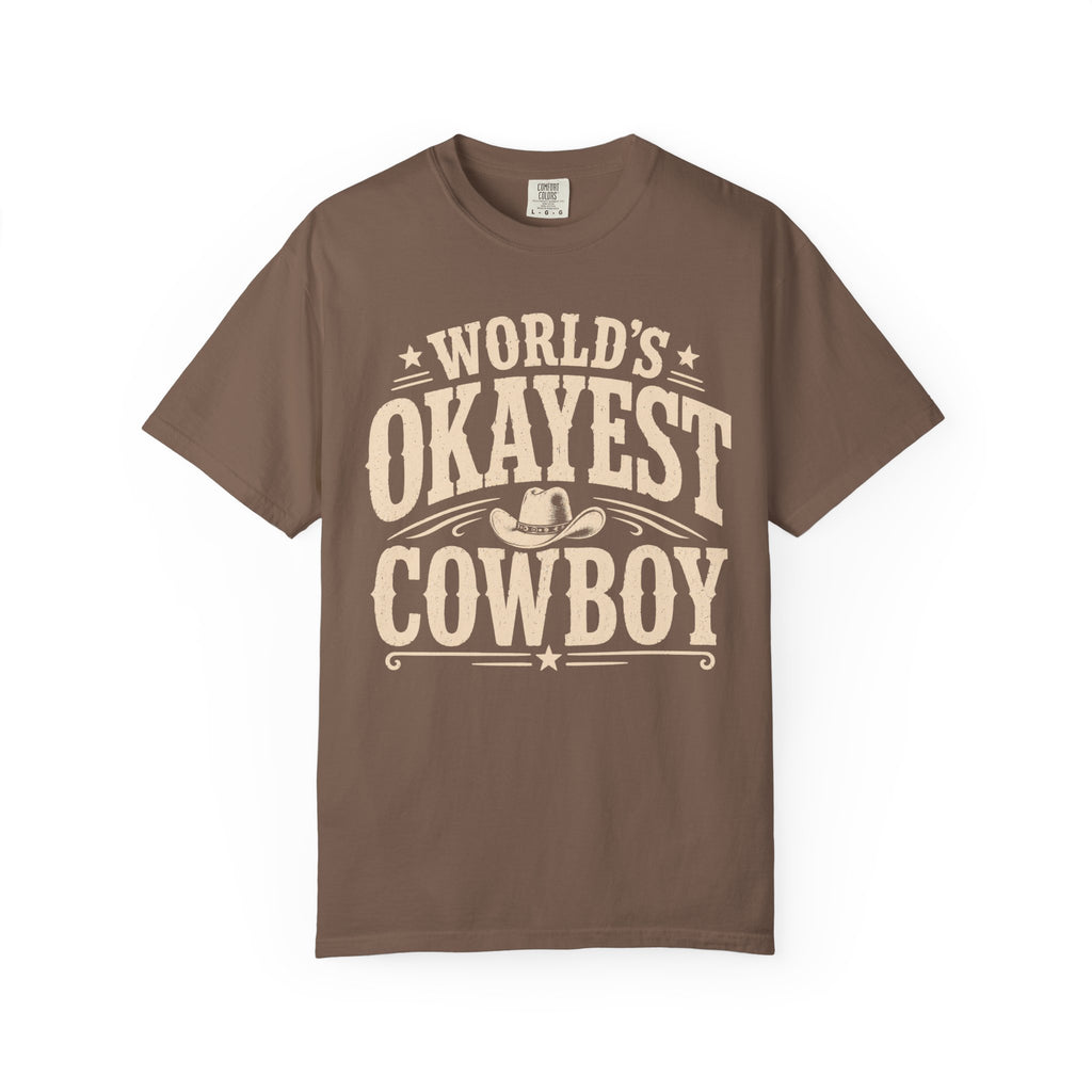 Worlds Okayest Cowboy Text