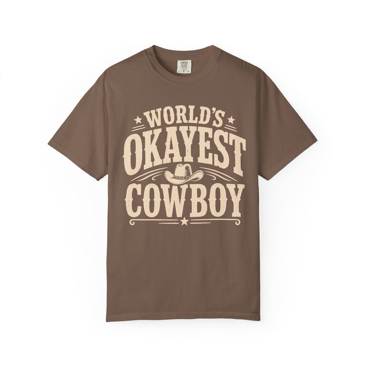 Worlds Okayest Cowboy Text