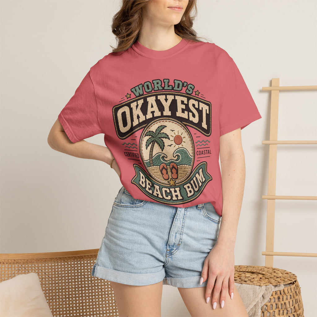 Worlds Okayest Beach Bum Patch