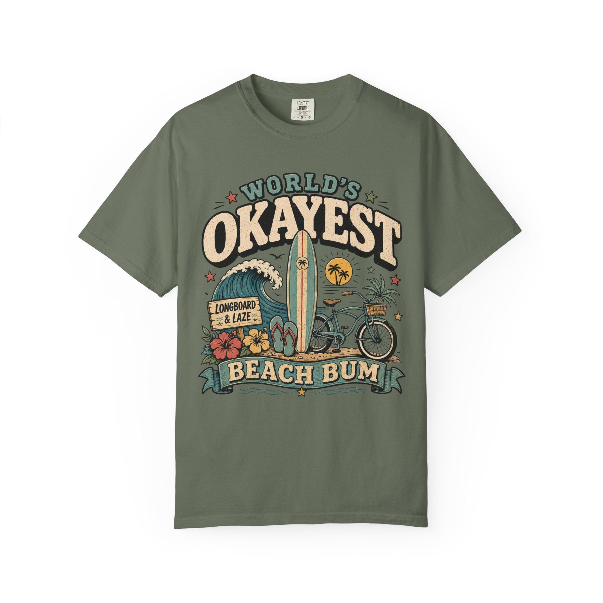 Worlds Okayest Beach Bum Longboard