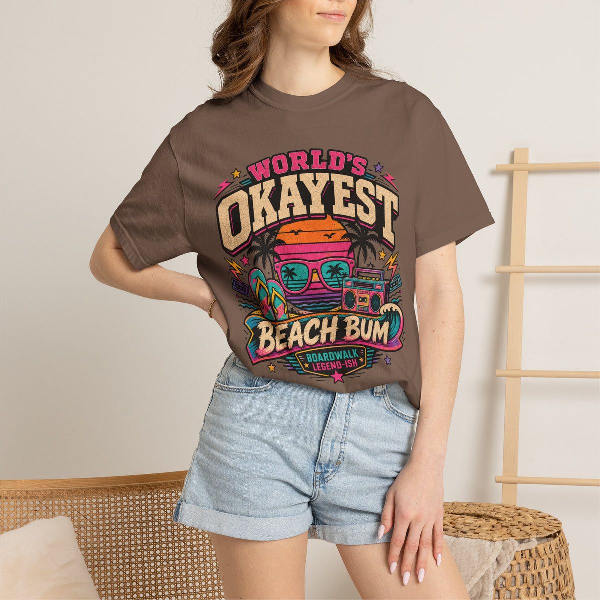 Worlds Okayest Beach Bum 80's