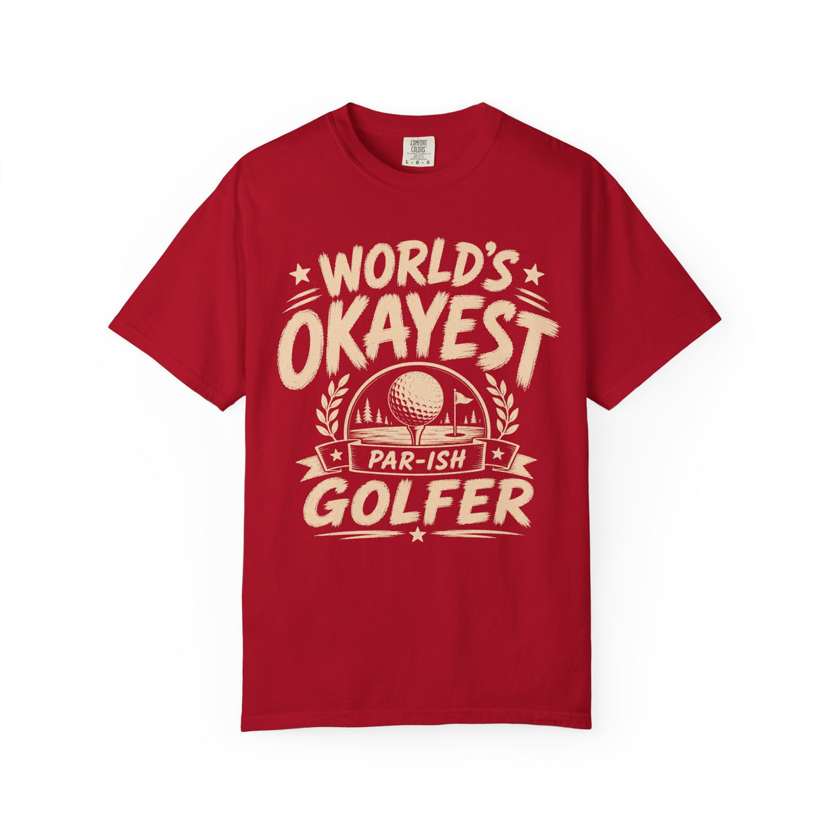 Worlds Okayest Golfer Text