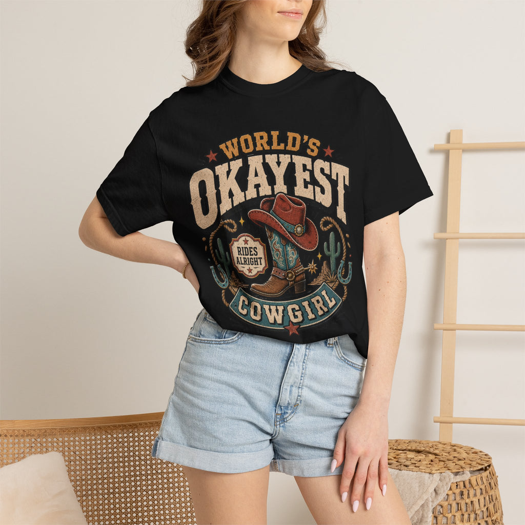 Worlds Okayest Cowgirl Boot