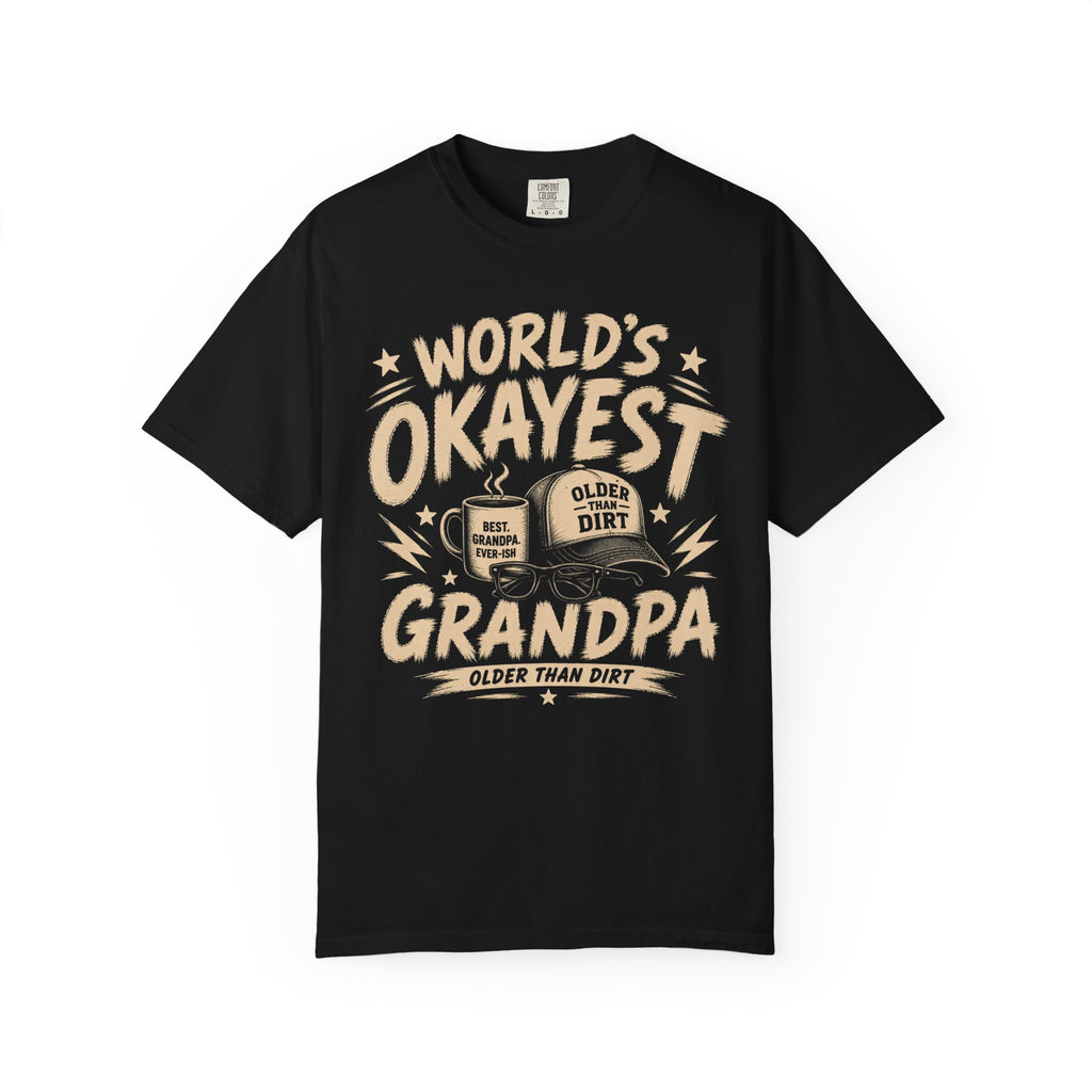 Worlds Okayest Grandpa Text
