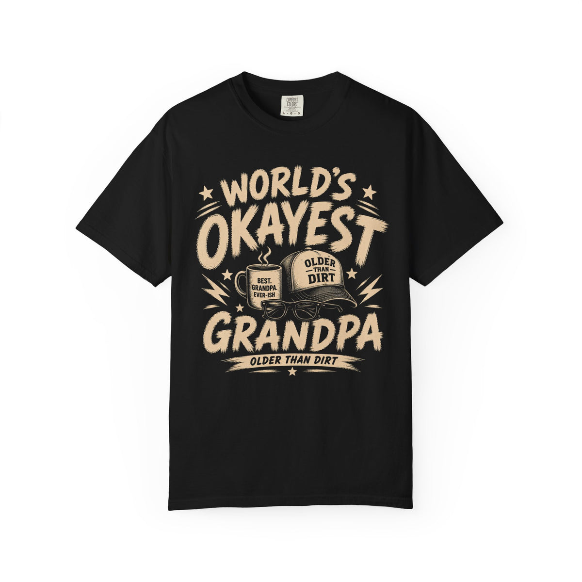 Worlds Okayest Grandpa Text