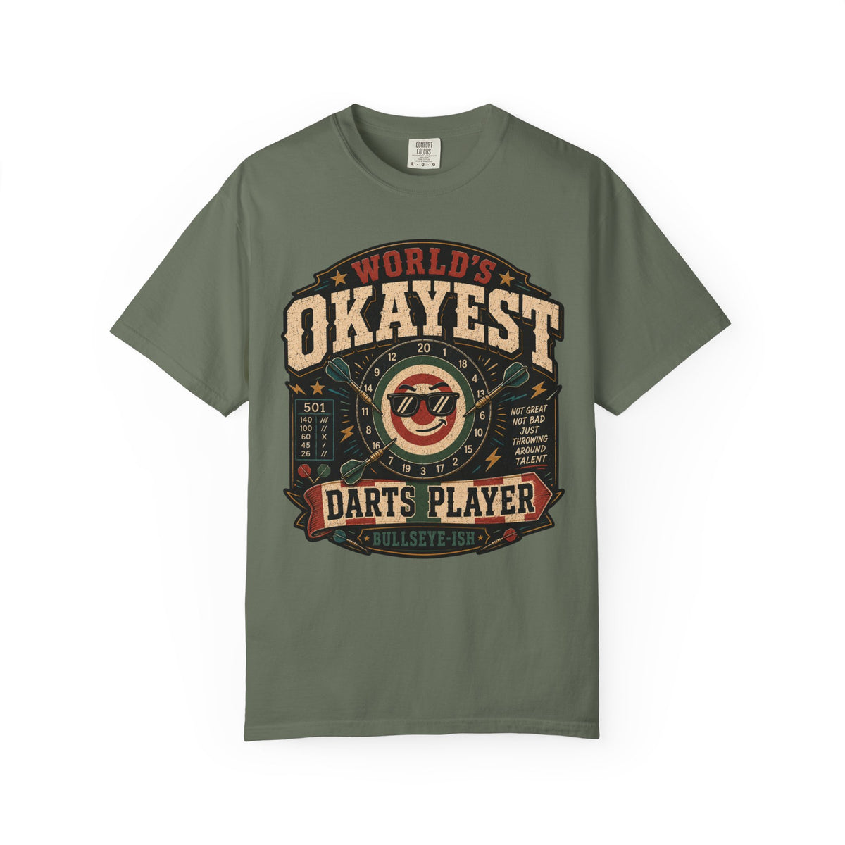 Worlds Okayest Darts Player Red-Green