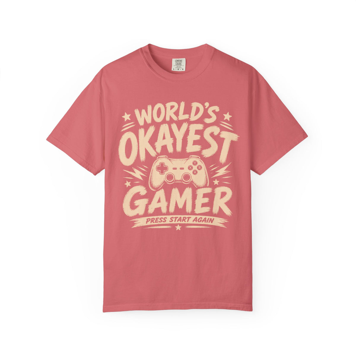 Worlds Okayest Gamer Text