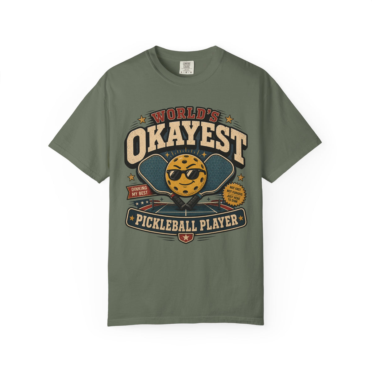 Worlds Okayest Pickleball Player Yellow